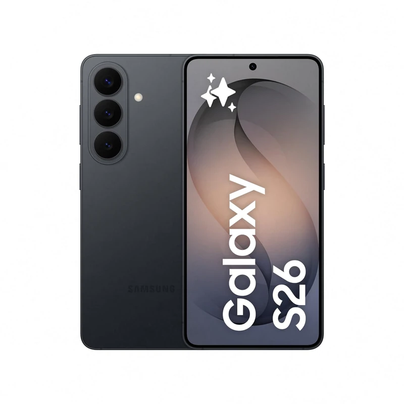 Samsung Galaxy S26 AI Phone, Customised AP Processor, 50 MP Camera, 12 GB Memory, 256 GB Storage, 4300 mAh Battery, Galaxy AI, Black, 3 Year Extended Warranty (UK Version)