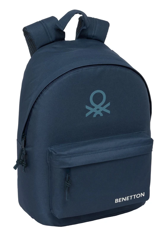 BENETTON BASICS ANTHRACITE – Youth Backpack for 14.1 Inch Laptop, Ideal for Young People of Different Ages, Comfortable and Versatile, Quality and Resistance, 31 x 16 x 41 cm
