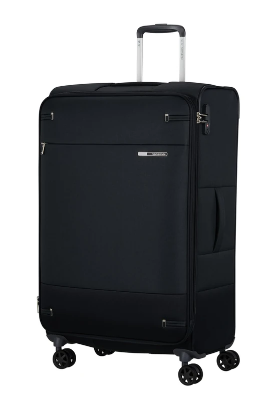 Samsonite Base Boost Facelift - Weichgepäck Koffer 78 cm Groß, Check-in Koffer, TSA-Schloss, Leicht & Erweiterbar, 105/112.5 L, Schwarz (Black)