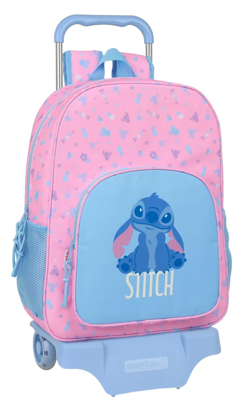 STITCH BRIGHT - School Backpack with Trolley Safta 905, Ideal for Children of Different Ages, Comfortable and Versatile, Quality and Resistance, 33 x 14 x 42 cm
