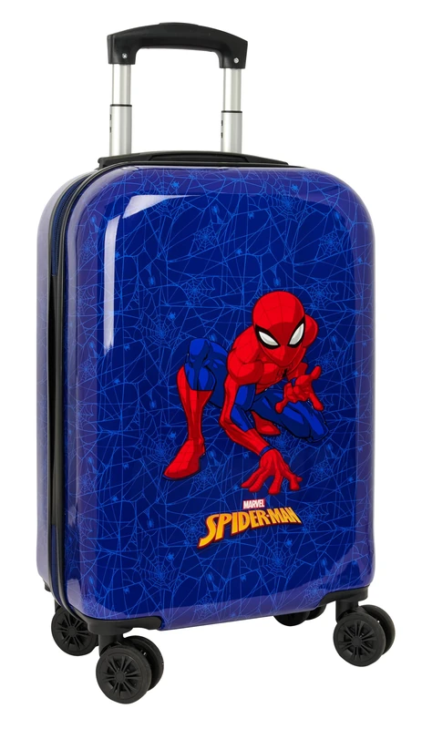 Spiderman – Cabin Trolley 20 Inches, Suitcase with Wheels, Security Lock, Lightweight Suitcase, 34.5 x 20 x 55 cm