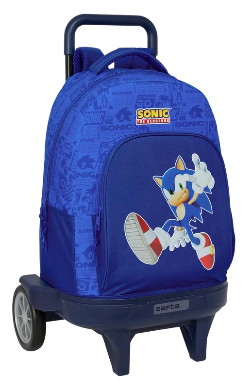 SONIC – Large Backpack with Wheels, Compact Evolution, Removable, Ideal for Children of Different Ages, Comfortable and Versatile, Quality and Resistance, 33 x 22 x 45 cm