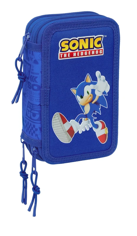 SONIC – School Pencil Case with 37 Tools Included, Children's Pencil Case, Child, Ideal for Children from 5 to 14 Years, Comfortable and Versatile, Quality and Resistance, 12.5 x 5.5 x 19.5 cm