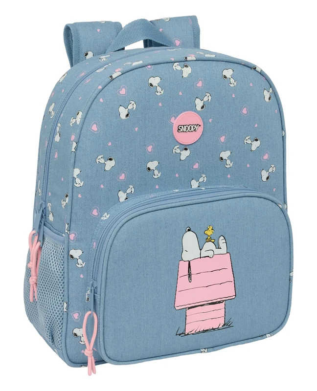 SNOOPY – Children's School Backpack, Adaptable to Trolley, Ideal for School Children, Comfortable and Versatile, Quality and Resistance, 32 x 12 x 38 cm