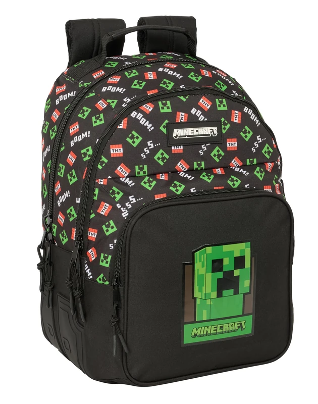 MINECRAFT – Children's School Backpack, Ideal for Children of Different Ages, Comfortable and Versatile, Quality and Resistance, 32 x 15 x 42 cm