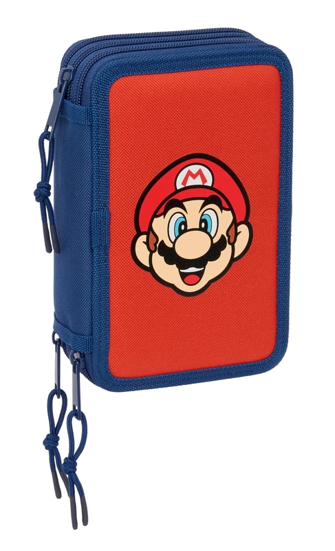 SUPER MARIO MAMMA MIA – School Pencil Case with 37 Tools Included, Children's Pencil Case, Child, Ideal for Children from 5 to 14 Years, Comfortable and Versatile, Quality and Resistance, 12.5 x 5.5 x