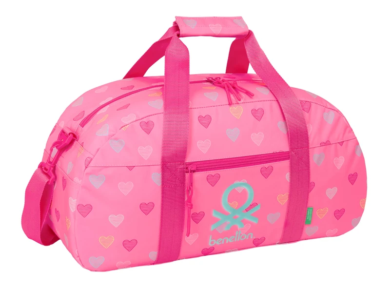 BENETTON HEART – Sports Bag, Backpack, Ideal for Children of Different Ages, Comfortable and Versatile, Quality and Resistance, 50 x 26 x 20 cm