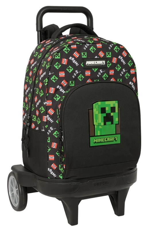 safta Minecraft 33L 33x45x22 Cm Wheeled Backpack One Size - Image 1