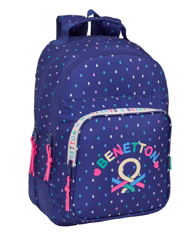 BENETTON DROP – Children's School Backpack, Ideal for Children of Different Ages, Comfortable and Versatile, Quality and Resistance, 32 x 15 x 42 cm