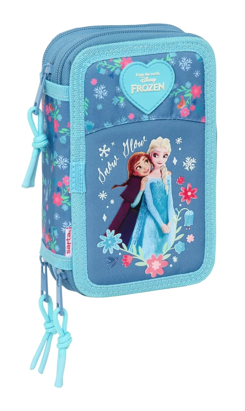 Frozen – School Pencil Case with 37 Tools Included, Children's Pencil Case, Child, Ideal for Children from 5 to 14 Years, Comfortable and Versatile, Quality and Resistance, 12.5 x 5.5 x 19.5 cm