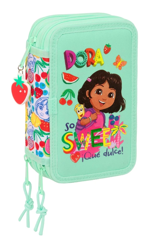 DORA – School Pencil Case with 37 Tools Included, Children's Pencil Case, Child, Ideal for Children from 5 to 14 Years, Comfortable and Versatile, Quality and Resistance, 12.5 x 5.5 x 19.5 cm