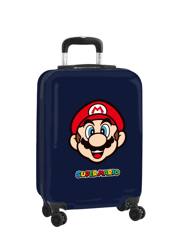 Super Mario Mamma MIA – Cabin Trolley 20 Inches, Suitcase with Wheels, Security Lock, Lightweight Suitcase, 34.5 x 20 x 55 cm