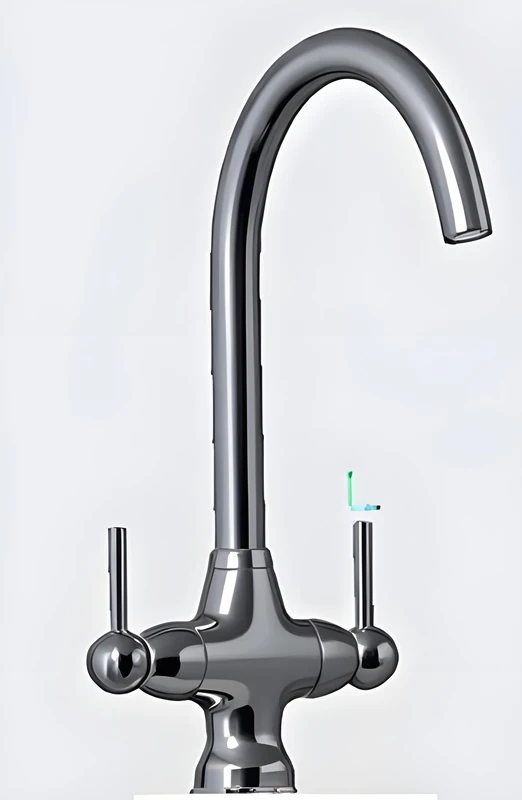 Classic Design Kitchen Faucet Torino, with Swivel spout and Twin Long Metal Handles