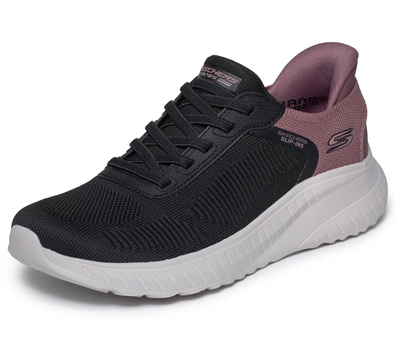 Skechers Women's Slip-Ins Squad Chaos Trainer, Black, 6 UK