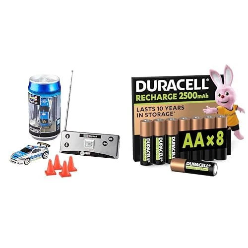 Revell Control Mini RC Police Car 1:43 and Duracell AA 8 Pack