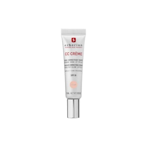 Erborian - Set of 2 products: 1 CC Cream with Centella Asiatica - 15 ml - Clear + 1 CC Red Correct with Centella Asiatica - 15 ml - Korean Cosmetics