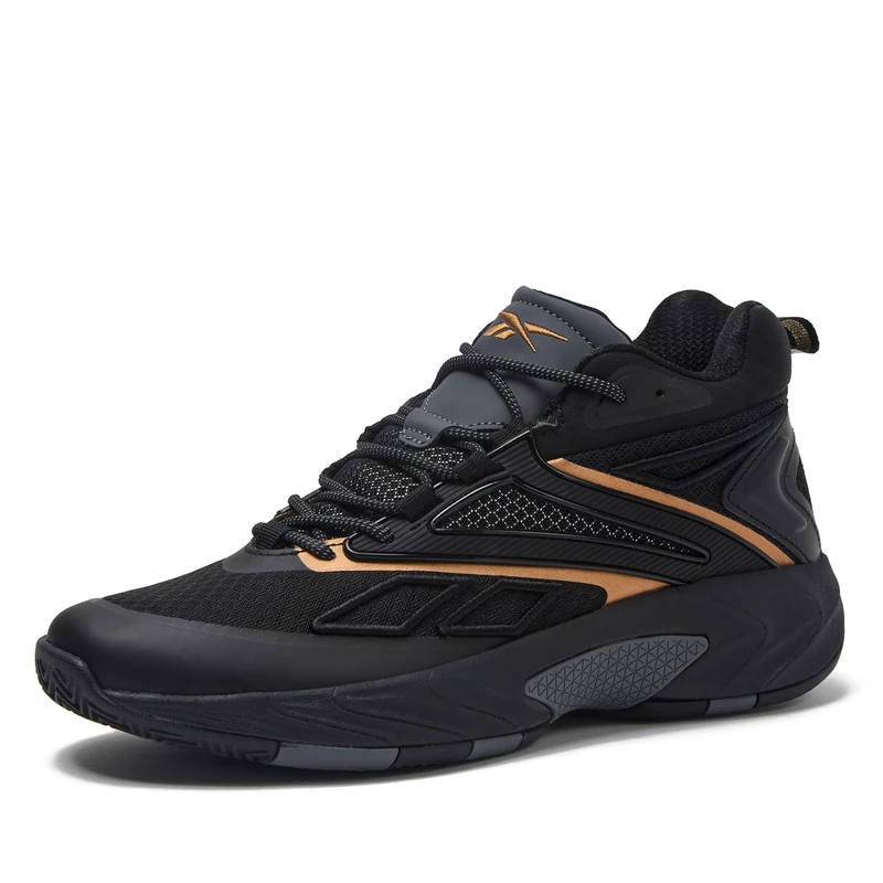 Reebok Zone Breaker High Top Trainers for Men Basketball Shoes, Black, 7 UK