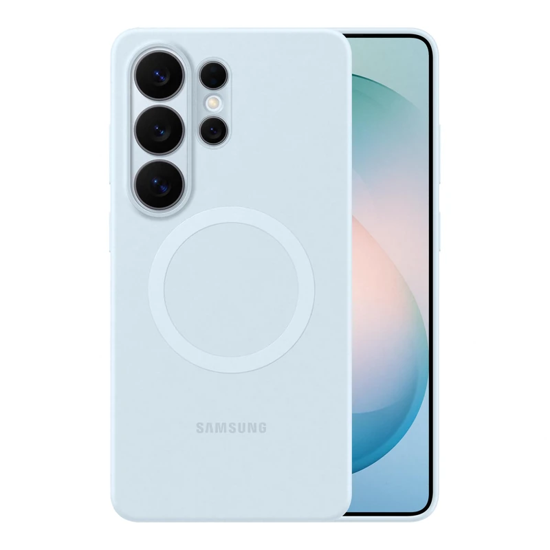 Samsung Galaxy S26 Ultra Silicone Magnet Case, Light Blue