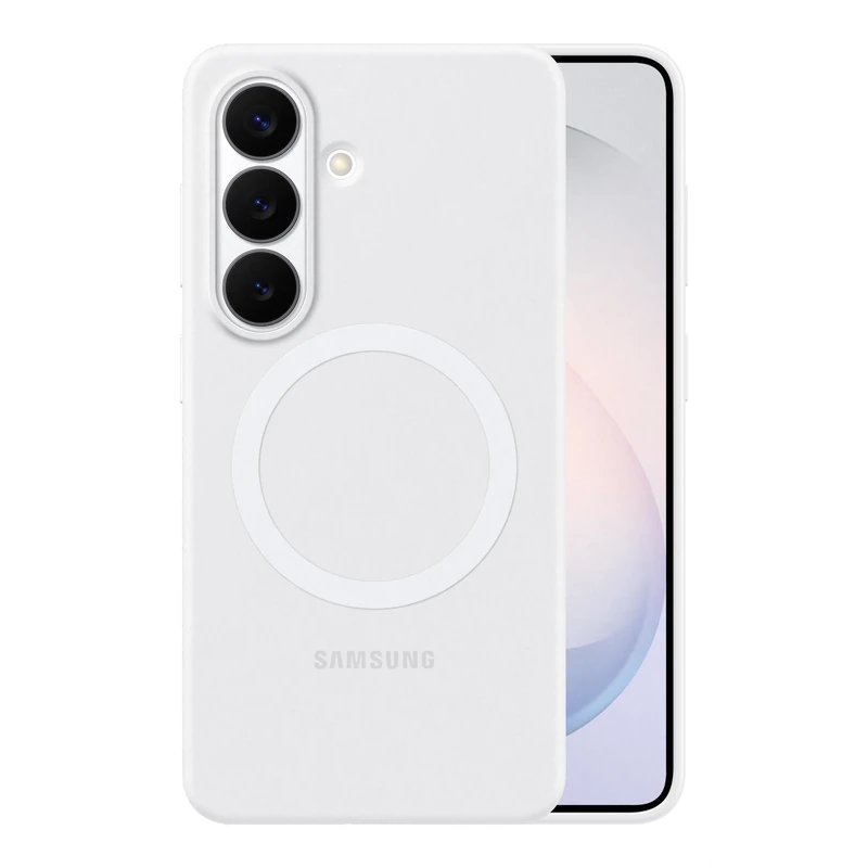 Samsung Galaxy S26, Silicone Magnet Case, White