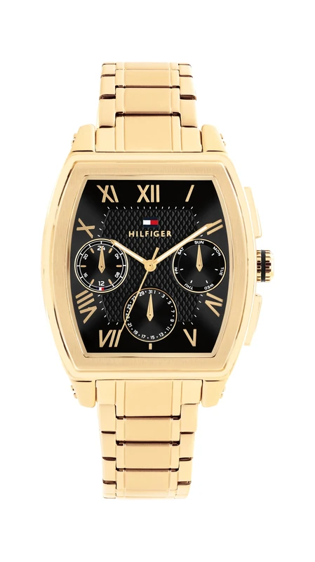 Tommy Hilfiger Analogue Multifunction Quartz Watch Gold Colored with Gold Colored Stainless Steel Bracelet - 1710764