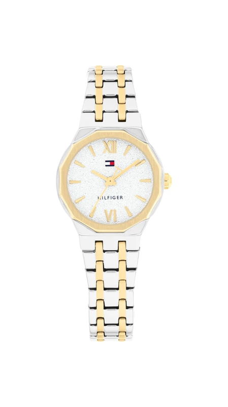 Tommy Hilfiger Three Hand Quartz Movement Watch Two-Tone with Two-Tone Stainless Steel Bracelet - 1782888