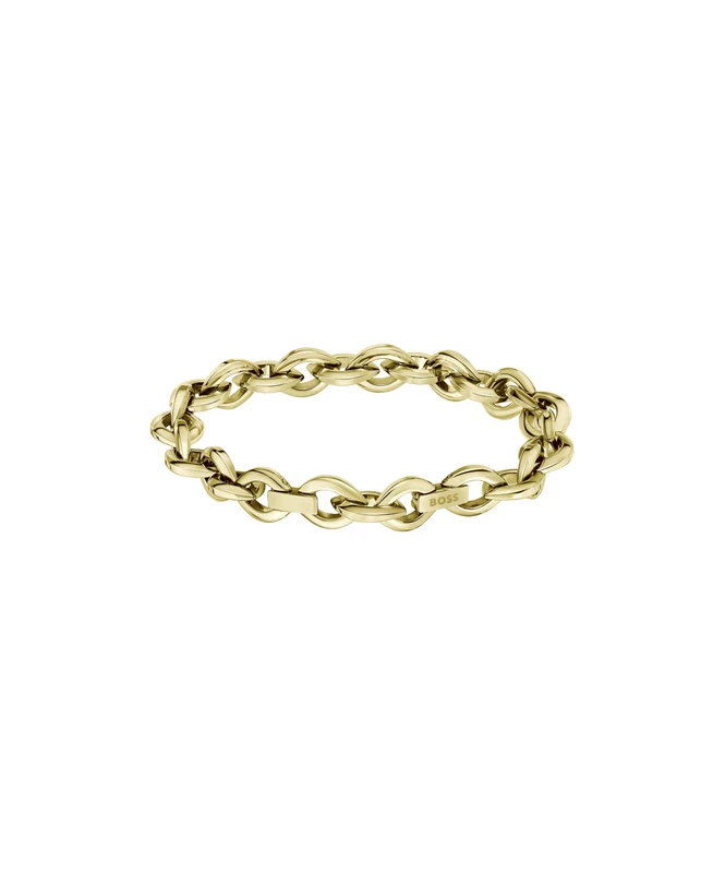 BOSS Jewelry Women's Chain Bracelet In Stainless Steel with Yellow Gold Plating - 1580811