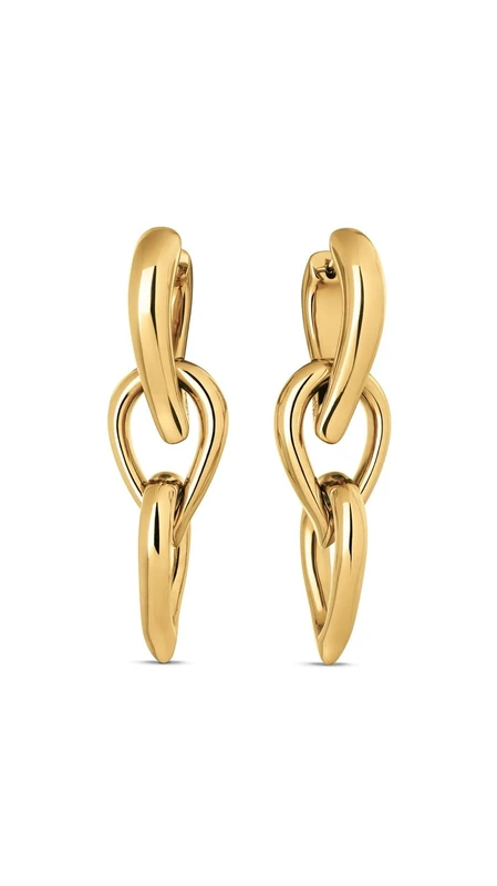 Calvin Klein Women's Dangle & Drop Earrings In Stainless Steel with Yellow Gold Plating - 35000917