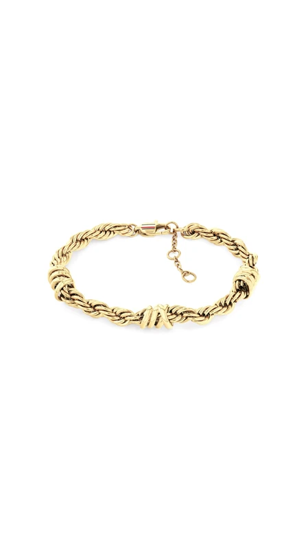 Tommy Hilfiger Jewelry Women's Chain Bracelet In Stainless Steel with Yellow Gold Plating - 2781026