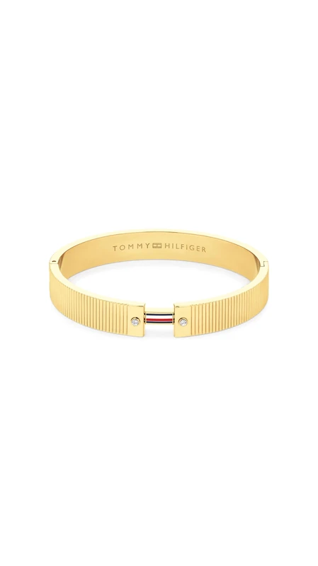Tommy Hilfiger Jewelry Women's Bangle Bracelet in Stainless Steel with Yellow Gold Ion Plating embellished with Crystals - 2781046 - Image 1