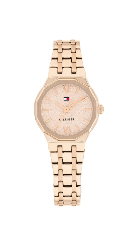 Tommy Hilfiger Three Hand Quartz Movement Watch Rose Gold Colored with Rose Gold Colored Stainless Steel Bracelet - 1782887