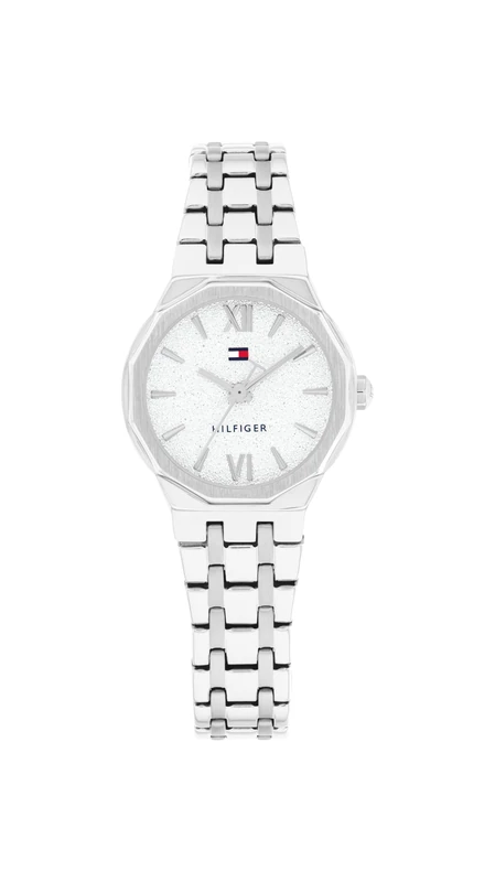 Tommy Hilfiger Three Hand Quartz Movement Watch Silver with Silver Stainless Steel Bracelet - 1782889