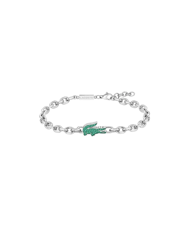 Lacoste For Men and Women Chain Necklace in Stainless Steel Embellished with Crystals - 2040610