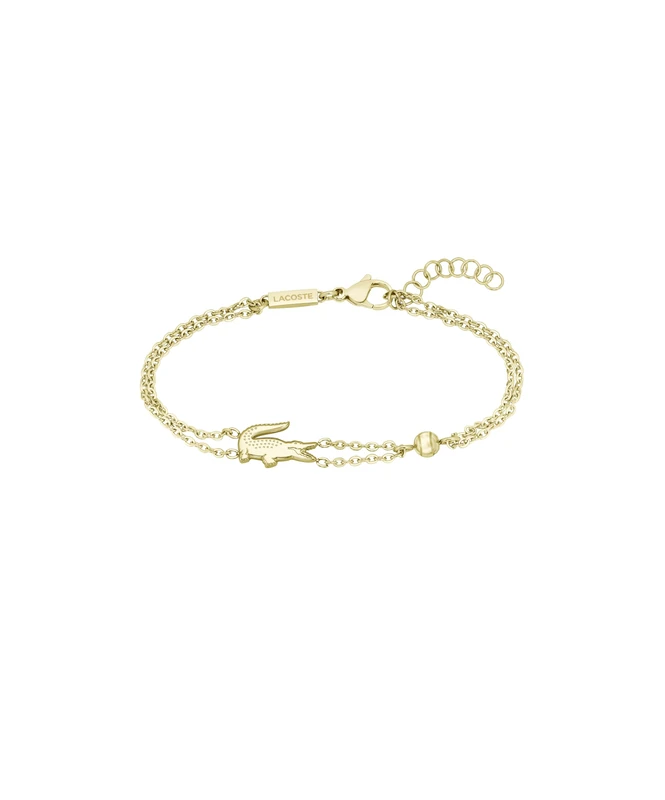 Lacoste Women's Chain Bracelet In Stainless Steel with Yellow Gold Plating - 2040581