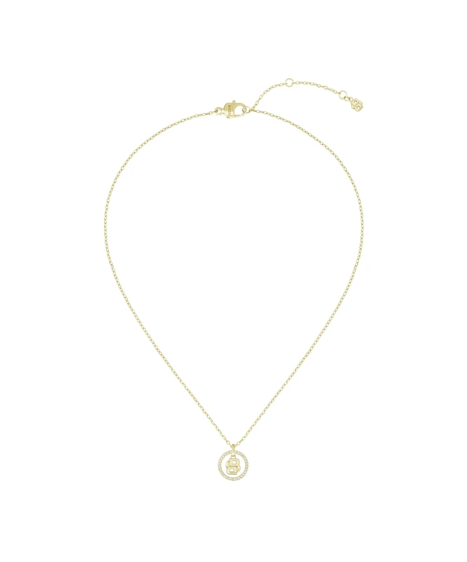 BOSS Jewelry Women's Pendant Necklace in Stainless Steel with Yellow Gold Ion Plating embellished with Crystals - 1580837