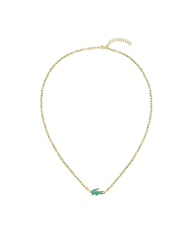 Lacoste For Men and Women Chain Necklace in Stainless Steel with Yellow Gold Ion Plating embellished with Crystals - 2040612