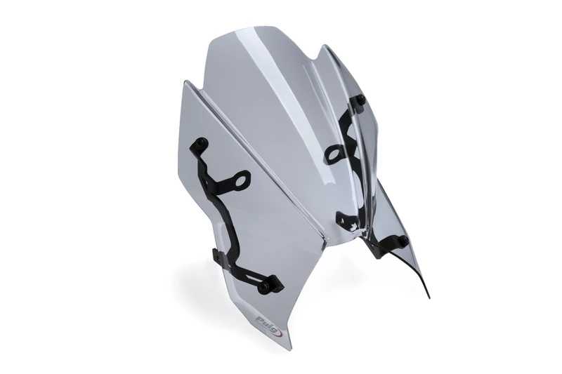 Puig 22560H New Generation Sport with aerodynamic design, 3 mm methacrylate construction, stability and style in daily and dynamic riding. Light Smoke