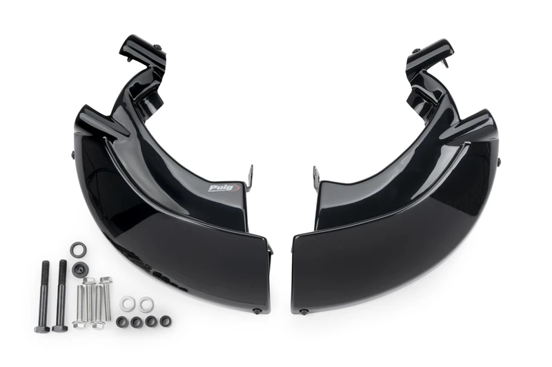 Puig 22405N Brake Cooler to improve brake cooling, increasing safety, stability and braking feel on all types of varied routes, Black