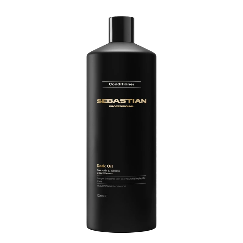 Sebastian Professional Dark Oil Smooth and Shine Conditioner for Dry & Frizzy Hair - Lightweight Detangling Conditioner for Silky, Shiny Hair (1000ml)