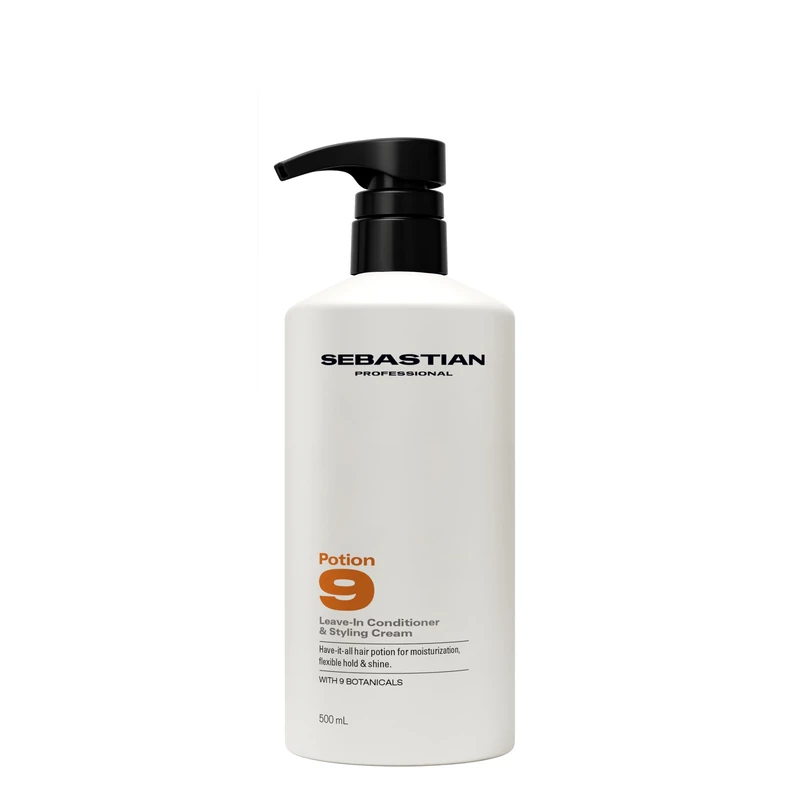 Sebastian Professional Potion 9 Leave-In Conditioner & Styling Cream - Moisturises, Shapes & Adds Hold to Dry & Damaged Hair (500ml)