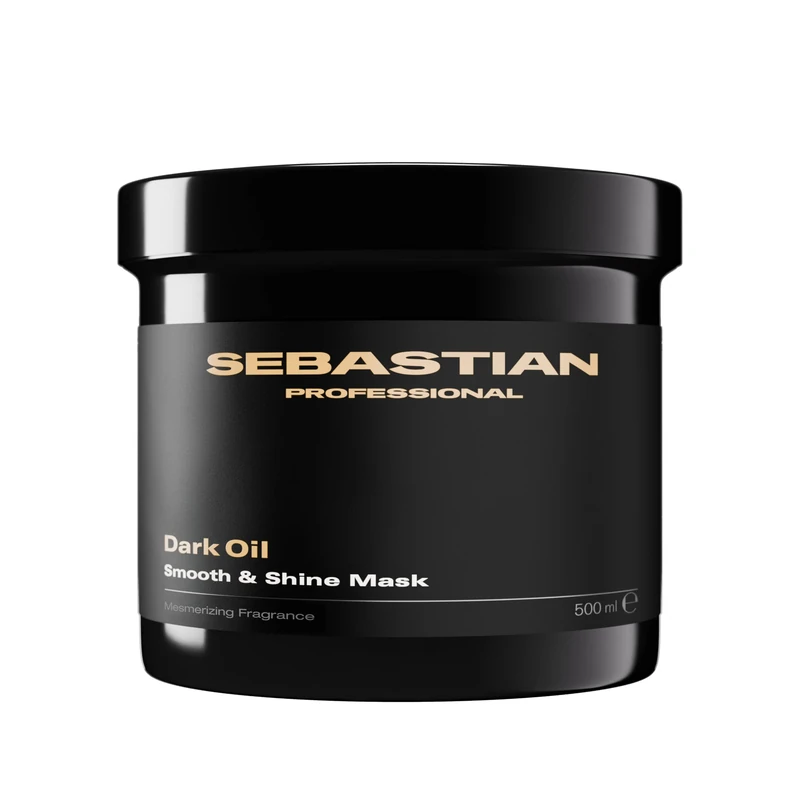 Sebastian Professional Dark Oil Smooth and Shine Mask – Deeply Nourishing Lightweight & Anti Frizz Hair Treatment for Silky, Shiny Hair (500ml)