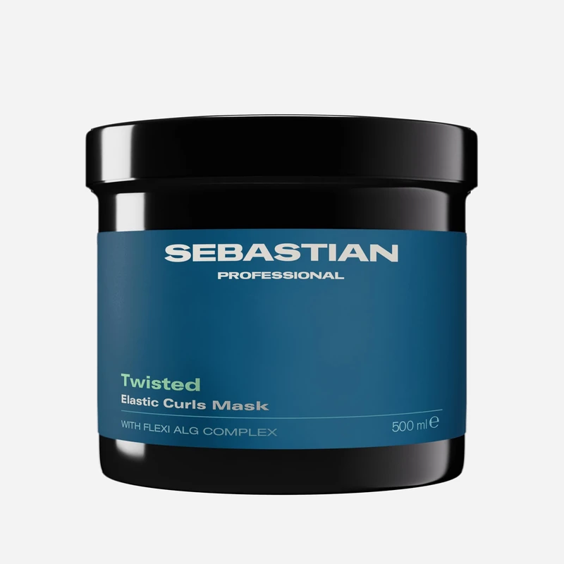Sebastian Professional Twisted Elastic Curls Hair Mask - With FLEXI ALG™ Complex for Frizz Control & Ultra-Moisturising - For Wavy, Curly & Coily Hair (500ml)