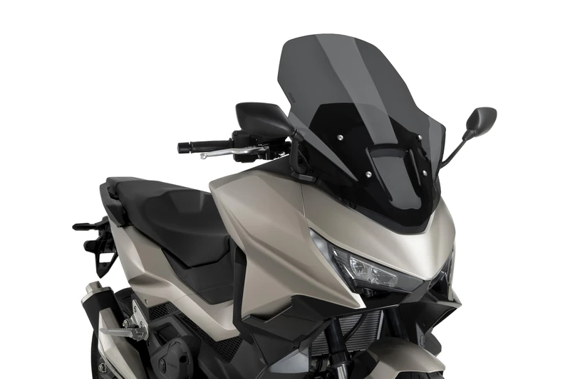 Puig 22582F V-Tech Line Touring with aerodynamic design, 4 mm methacrylate, stability and comfort in touring and urban riding. Dark Smoke