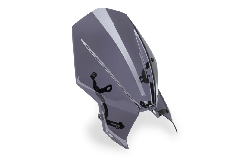 Puig 22470F New Generation Touring with aerodynamic design, high-resistance PMMA construction, comfort and style in medium and long-distance Naked riding. Dark Smoke