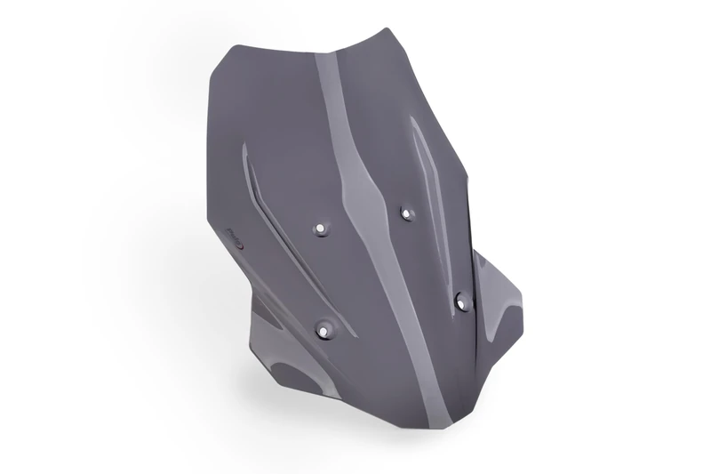 Puig 22369F Touring Screen with aerodynamic design, 4 mm acrylic construction, stability and comfort in adventure and long-distance riding. Dark Smoke