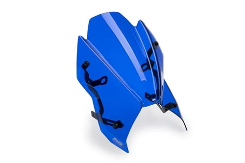 Puig 22560A New Generation Sport with aerodynamic design, 3 mm methacrylate construction, stability and style in urban and high-performance riding. Blue