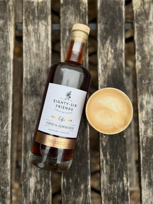 Eighty-Six Friends Coffee and Almond Rum - 70cl Spirit
