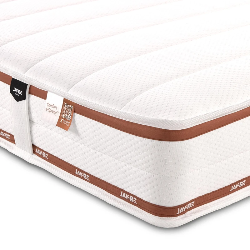 JAY-BE Ryze Deep Quilted Mattress, Pocket Sprung, Medium Mattress, 21cm Deep, Odourless Materials, Even Pressure Relief, 5ft Kingsize (200 x 150 x 21cm)