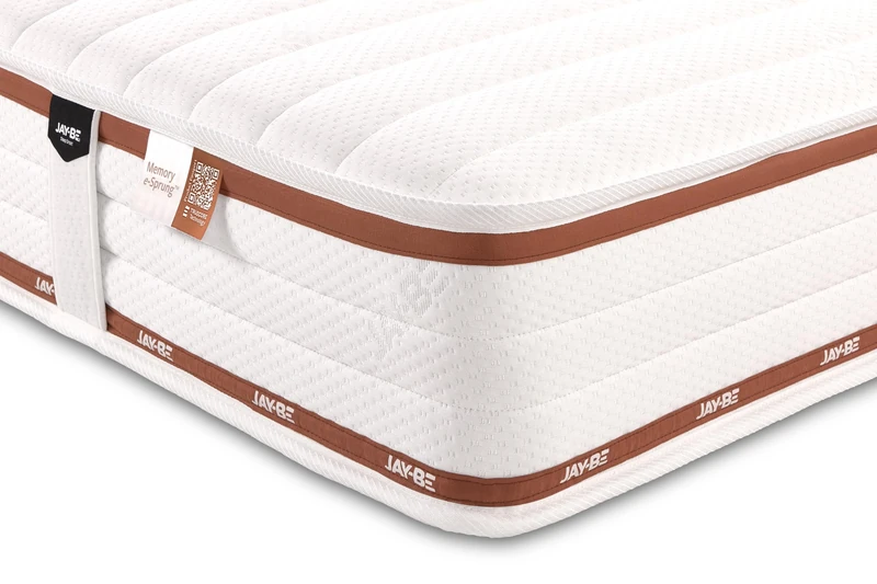 JAY-BE Ryze Memory Mattress, Pressure-Relieving, Fresh Comfort, 22cm Deep, Medium Mattress, Odourless Materials, Moisture Wicking, 4ft 6 Double (190 x 135 x 22cm)