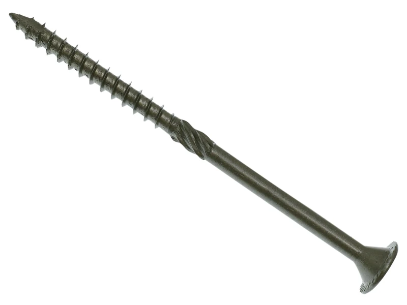 Forgefix Spectre™ Advanced Timber Fixing Screws Green 6.7 x 150mm Tub 250,designed for use in decking construction. Also widely used in exterior timber, fencing and landscaping applications.