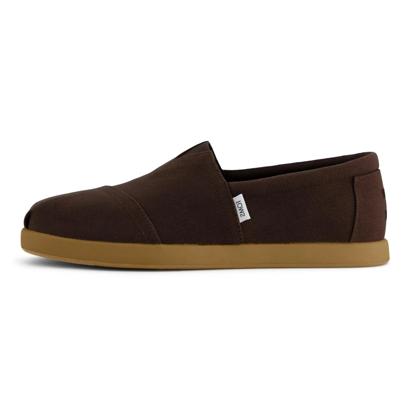 TOMS Men Alp FWD Loafer Flat, Chocolate Brown Recycled Cotton Canvas, 9 UK